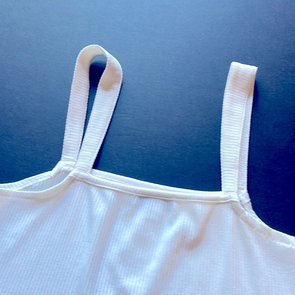 Body Contour Ribbed Square Neck Tank - Picture 2 of 3